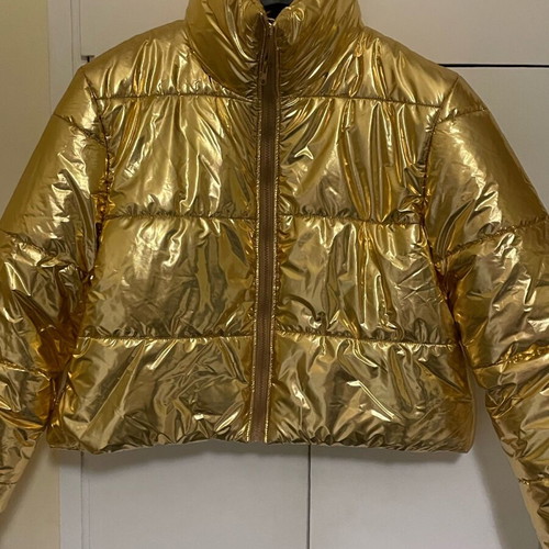 Statement jacket new, gold, oversized XL