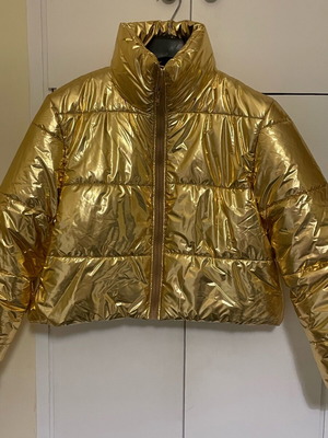 Statement jacket new, gold, oversized XL
