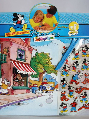 1984 Vintage Mickey Goofy Κολλητήρια Πανόραμα #1 El Greco Σφραγισμένα Καινούργια