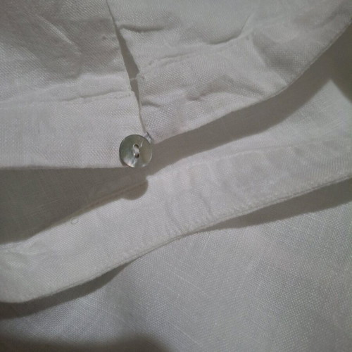 Momoni Sofia T-shirt in Yarn Dyed Linen white like new, size S