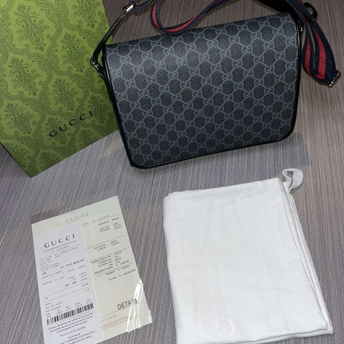Gucci GG Messenger Bag medium σε μαύρο, σαν καινούργιο