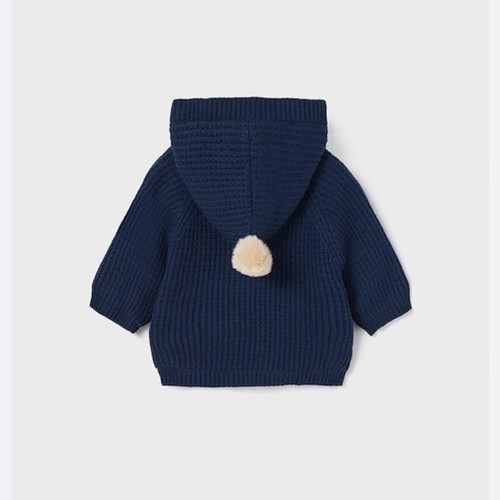 Woolen baby cardigan navy blue size 2 like new