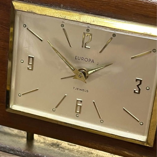 Vintage wind-up clocks Seiko and Europa used, need service, set of 2