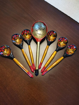 Wooden spoons new from Russia decorative