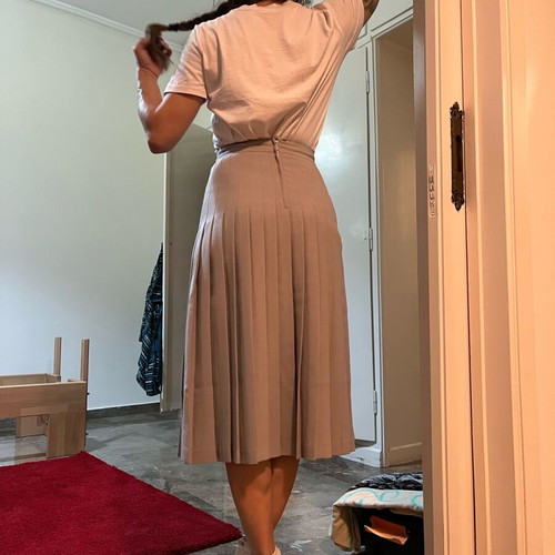 Pleated skirt gray like new