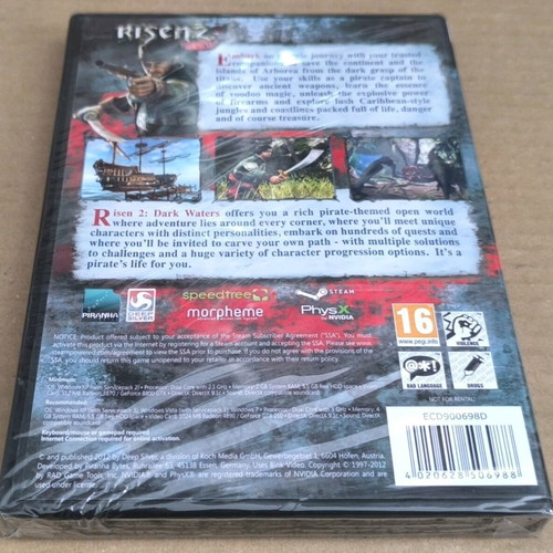 Risen 2 Dark Waters PC DVD-ROM sealed