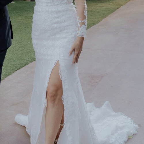 Rosa Clara Wedding Dress like new, detachable sleeves, ivory