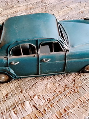 Decorative metal Mercedes antique used