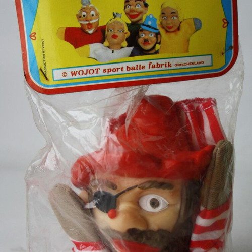Voyot puppet figure pirate for puppet theater new, vintage 70's