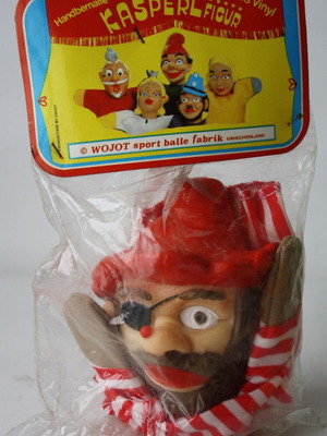 Voyot puppet figure pirate for puppet theater new, vintage 70's