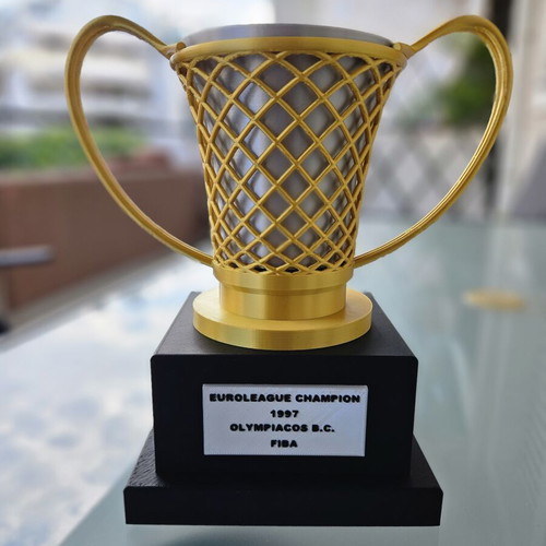 Euroleague Trophy 1997 Olympiacos BC new