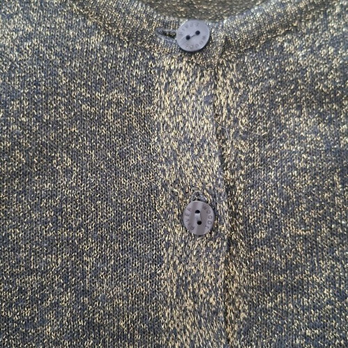 River Woods short cardigan grey lurex like new, size XS