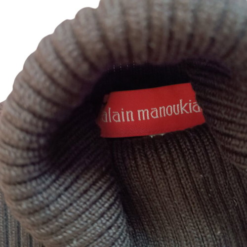Knit dress brown like new, brand Alain Manoukian