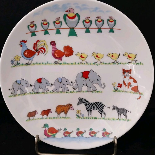 AK Kaiser VTG Germany children's dinner set 2pcs Animal Family