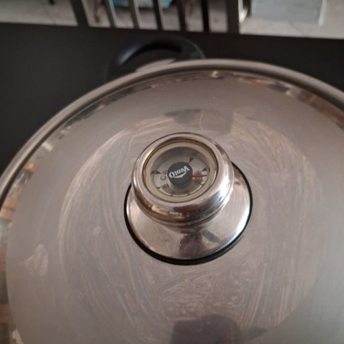 Vento Inox 18/10 cookware set with thermometer, used