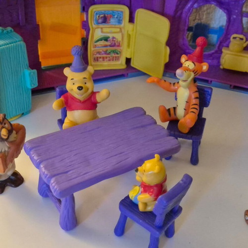 Vintage Winnie the Pooh Mattel 100 Acre Wood playset bundle
