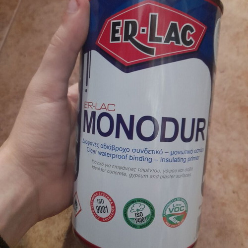 ERLAC Monodur Clear Waterproof Insulating Primer 1lt new