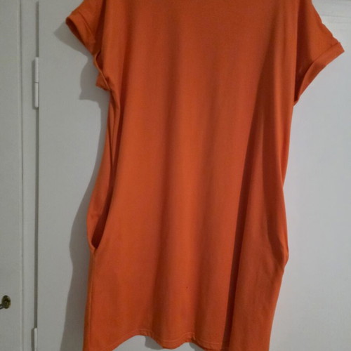 Urban Classics cotton summer dress orange XL new
