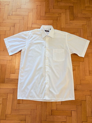 Lord's men's short-sleeve white shirt like new, size M
