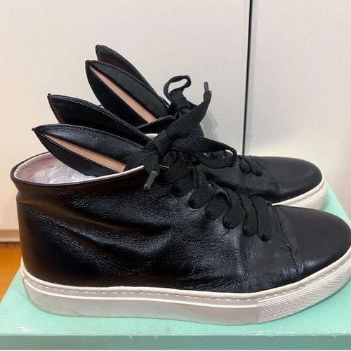 Minna Parikka Bunny sneakers used, black with bunny ears, size 38