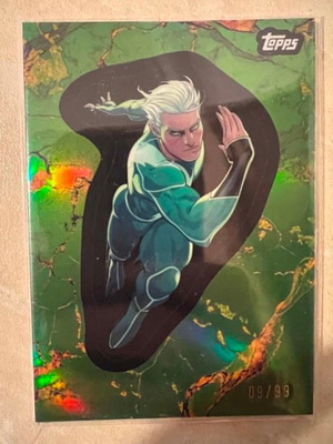 2025 Topps Marvel Comic Book Heroes 1975 #133 Quicksilver Green κάρτα καινούργια