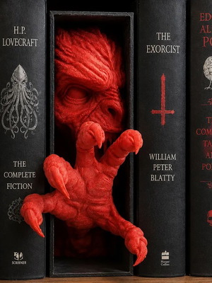 3D Printed Demon Bookshelf Insert new, fantasy decor