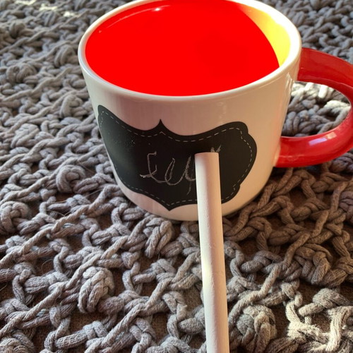 Mug with writable surface new with chalk