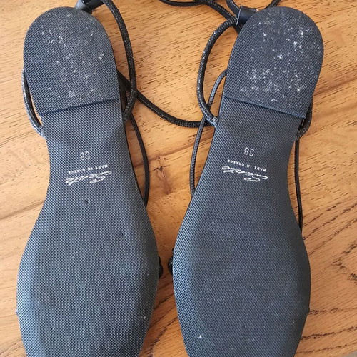 Sante Lace Up Sandals like new, black, size 38