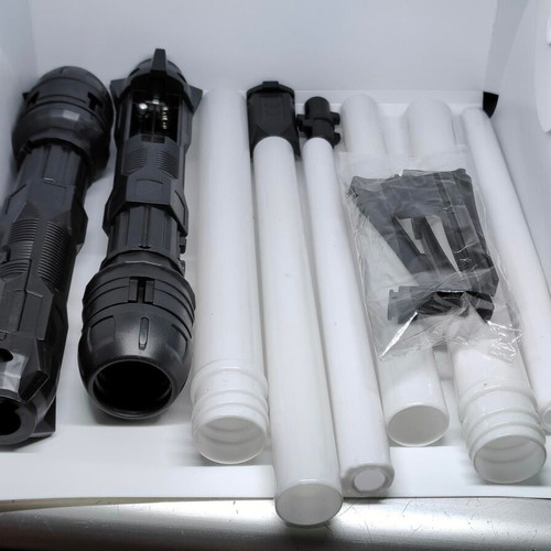 Star Wars lightsaber pair with LED lighting like new