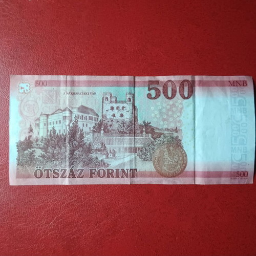 500 forint banknote of Hungary used