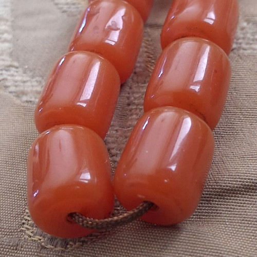 Komboloi beads from old worry beads