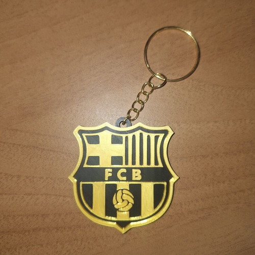 FC Barcelona Keychain refurbished 3D printed plastic