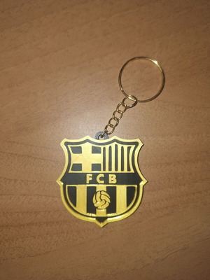 FC Barcelona Keychain refurbished 3D printed plastic