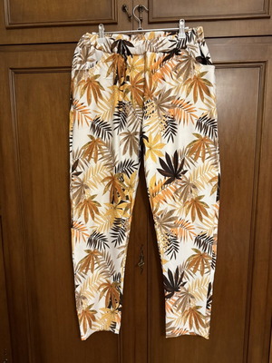 Tropical pants made in Italy like new, beige multicolor, XXL