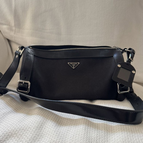 Prada vintage crossbody bag, black