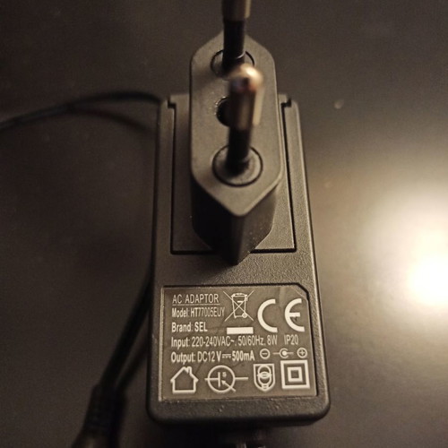 Power adapters used, set of 2 pieces