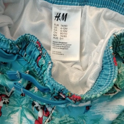 Boys' swimwear used, colorful, size 92 cm, set of 9