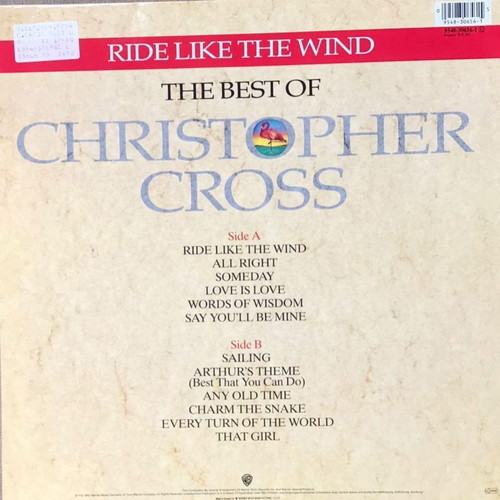 Christopher Cross Ride Like The Wind The Best Of vinyl new, rock