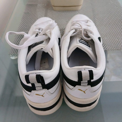 Puma athletic shoes like new, size 38.5, white