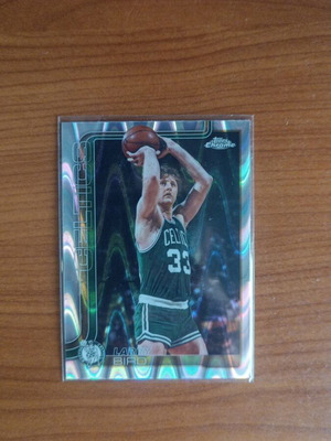 Topps Update 2026 NBA Larry Bird Wave Refractor card