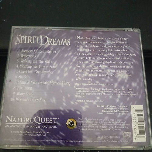 Nature Quest Spirit Dreams CD used