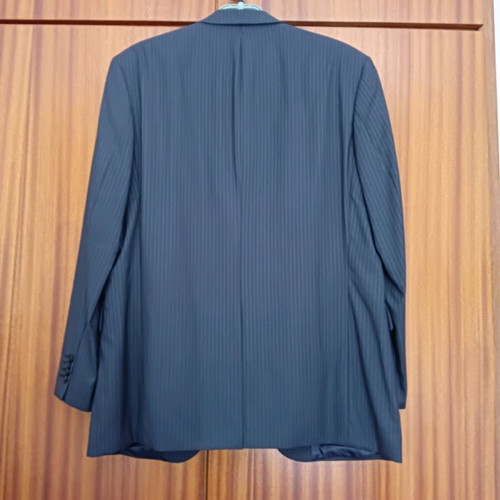 Ted Lapidus suit blue with thin stripe like new