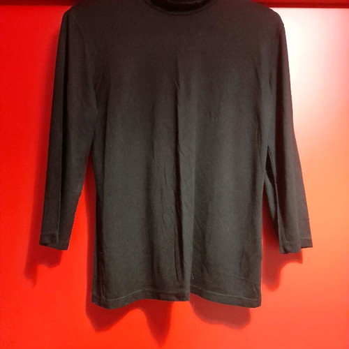 H&M black turtleneck blouse like new size M