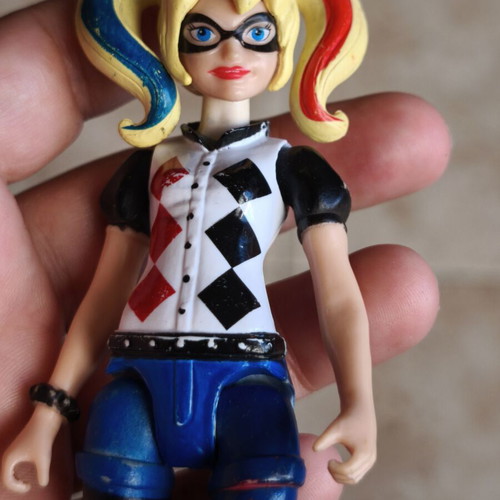 Harley Quinn Mattel DC figure used, 2015-2016, 16cm