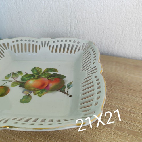 Set of 2 vintage porcelain dishes used