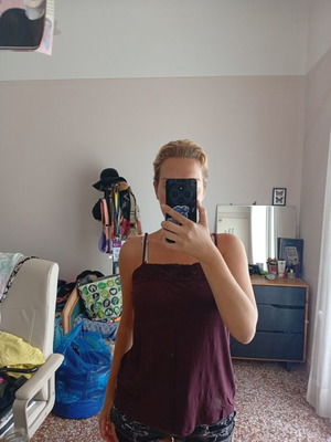 Esmara red camisole top, size M