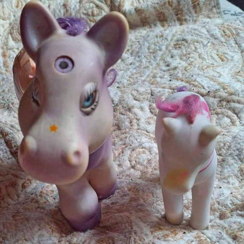 Vintage Keypers Ponies used, Diamond and Glitter figures