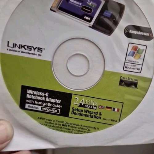 LinkSys Wireless-G Notebook Adapter WPC54G network card used