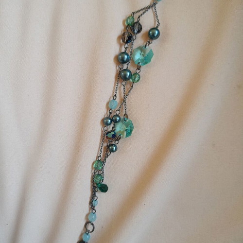 Furla bracelet with blue-turquoise stones like new