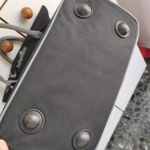 Babymoov changing bag used with insulated bottle holder